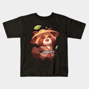 Cute Tanuki Kids T-Shirt